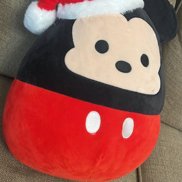 Squishmallow Mickey Mouse Santa Claus Disney Christmas 16" Plush Santa hat toy - Picture 10 of 10